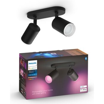 Philips Hue Fugato Akıllı Led Spot Lamba 2x4.2W (Siyah) - İki Spot