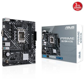 Asus Prime H610m-K D4 Argb Ddr4 3200mhz Matx