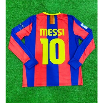 Efsane 09/10 Barcelona Messi Uzun Kollu Forma Halısaha Forması - Renkli - S