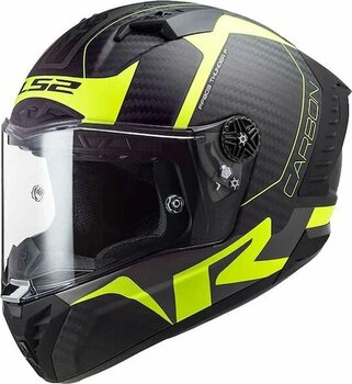 Ls2 Thunder Karbon Racing 1 Kapalı Kask Sarı - Siyah L