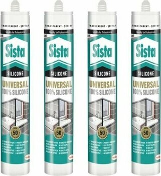 Sista Üniversal Silikon Şeffaf 280ML 4 Adet