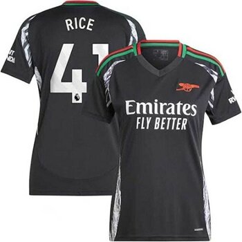 Arsenal 2024-25 Yeni Sezon Declan Rice Deplasman Forması (Black) - M - Siyah