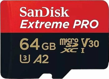 SanDisk Extreme Pro SDSQXCU-064G-GN6MA Class 10 UHS-I U3 A2 V30 64 GB Micro SD Kart