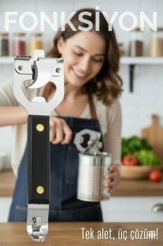 Transformacion 3’ü 1 Arada Konserve Açacağı – Şişe Açacağı ve Kapak Kaldıracı Paslanmaz Çelik 722236