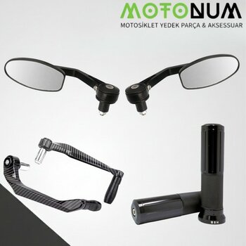 MOTONUM Kuba Tk 03 Modifiye Seti-Siyah-Oval Gidon AYNA-MD08324