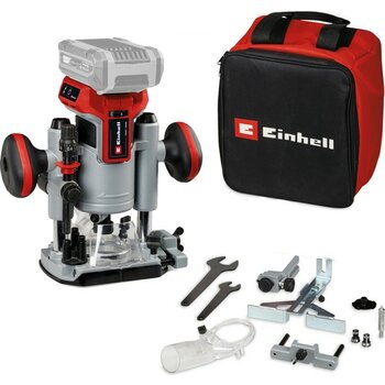 Einhell Professional Akülü Dik & Kenar Freze Seti TP-RO 18 Set Li BL-Solo Power X-Change (18 V, Kömürsüz, Hassas Freze Derinliği Ayarı, Aksesuar ve...
