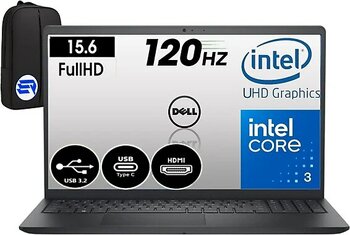 Dell 15 Intel Core I3-100U 12GB Ram 256GB SSD 15.6" Fhd 120Hz IPS Windows 11 Pro DC15250EP6 + Elektropasaj Çanta - 256 GB - 12 GB