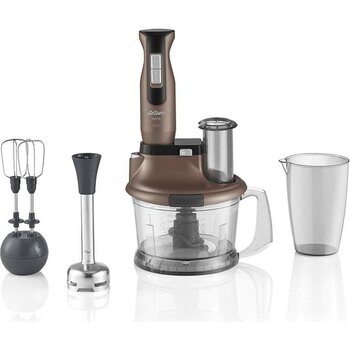 Arzum Multi Blender Seti Doğrama,çırpma,parçalama, Buz Kırma Güçlü 1500W Motor 4 Yıl Garanti Toprak - LUCİOLE BEYAZ LAMBADER HEDİYE! - Bej