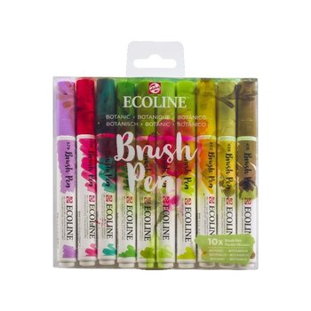 Talens Ecoline Brush Pen Fırça Uçlu Kalem Seti 10 Renk Botanıc Co