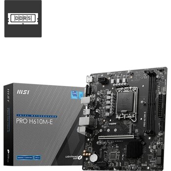 Msi Pro H610m-e Intel H610 5600 Mhz Ddr5 Soket 1700 Matx Anakart