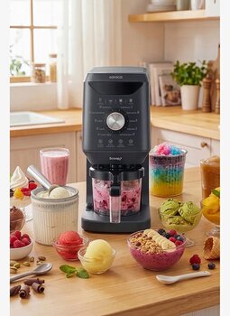 Karaca Scoopi 10 in 1 Dondurma Makinesi Matte Black 799 W 15854384