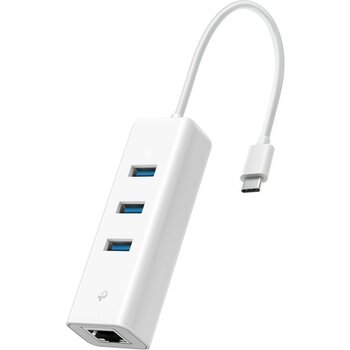 TP-Link UE330C | USB Type-C Hub & Gigabit Ethernet Adaptörü | 3x USB 3.0 Portu | 1000 Mbps Ağ Bağlantısı | Tak ve Çalıştır | Taşınabilir Tasarım | ...