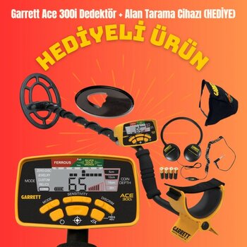 Garrett Ace 300i Dedektör - Alan Tarama Dedektörü Hediyeli