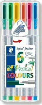 Staedtler Triplus Üçgen Fineliner 0.3 mm 6 Lı Keçeli Kalem