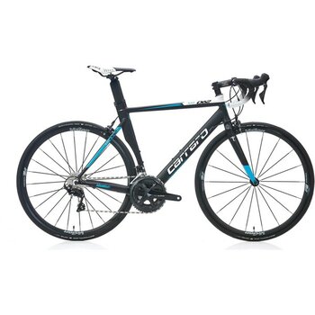 Carraro Race 062 Aero 58 Kadro 22-Vites Yol Yarış Bisikleti - Siyah - Mavi - 54 kadro