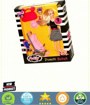 02426 Anlily Pusetli Bebek / 3 Yaş 5 Litre Kız Erkek Çocuk Oyuncakları Eğitici Oyuncaklar