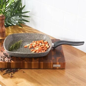 Karaca Dark Silver Bio Granit 28 cm Grill Tava