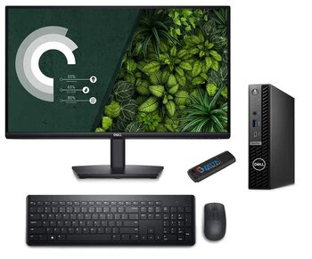 Dell Pc Optıplex 7020Mff Intel Core I5-14500T 8Gb Ddr5 2Tb Ssd Ubuntu 21.5 Fullhd Mon. Masaüstü Bilgisayar An007o7020mff04+Zettausbbellek