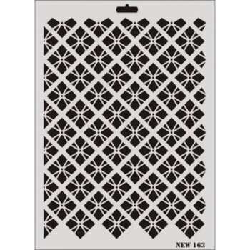 Rich New Seri N-163 Stencil 35x25 Cm