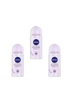 NIVEA Deo Roll-on Kadın Deodorant Double Effect 50 Ml 3 Adet