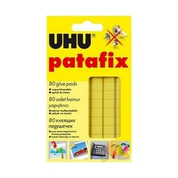 UHU Sarı Patafix Yapıştırıcı 80 Adet Yüzeylerde İz Bırakmayan Hamur Yapıştırıcı