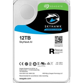 Seagate SkyHawk 3.5" 12TB 7200RPM Sata 256MB Disk ST12000VE0008