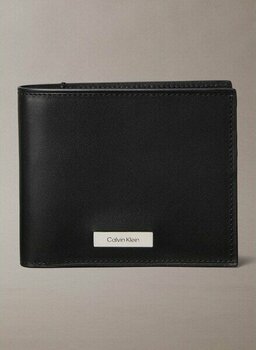 Calvin Klein Siyah Erkek Cüzdan Plaque Ew Bıllfold