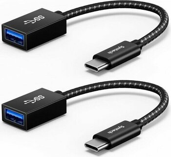 Syntech Usb-C – USB Adaptör (2’li Paket) | USB Type-C’den Usb-A 3.0’a Dönüştürücü | Thunderbolt 3 – USB Otg Adaptörü | iPad Mini 2021, MacBook Pro ...