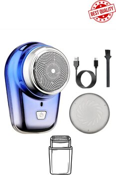 Laraheiser Günlük Sıfır Sakal Yanak Tıraş Makinesi Erkek Bakım Kiti Mini Tasarım USB Şarjlı