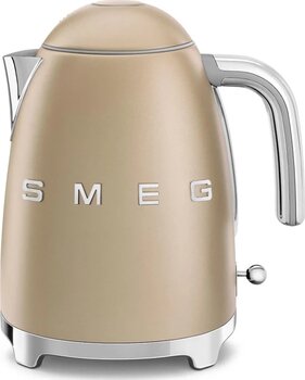 Smeg KLF03CHMEU 2400 Watt 1.7 Litre Mat Gold Çelik Kettle