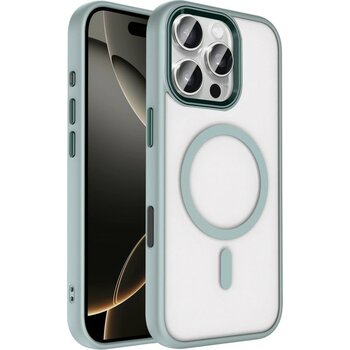 Apple iPhone 16 Pro Max Terea Magsafe Kapak - GRI-(5796) - MCT9879-1314 - Çok Renkli