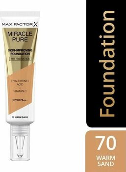 Max Factor Miracle Pure Foundation Warm Sand (No:70) SPF 30 Cilt Bakımı Fondöten