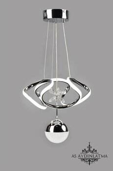 as aydınlatma 3 Renk LED Avize, Küçük, Krom, Salon, Mutfak, Yatak Odası, Koridor için ideal