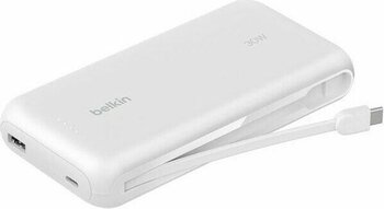 Belkin BPB024FQWH Boostcharge 20.000 Mah 30W Entegre Usb-C Kablolu Powerbank – Beyaz - Altın