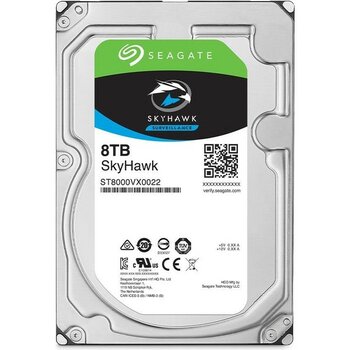 Seagate Skyhawk 8 Tb 256MB 5400RPM Sata3.0  7/24 Dvr,nvr Için Güvenlik HDD