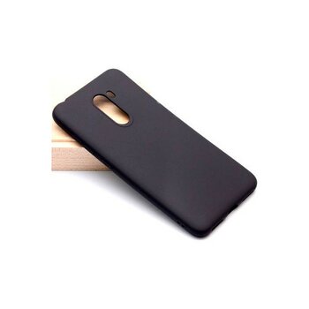 Cep Case Xiaomi Pocophone F1 Kılıf Yumuşak Ince Soft Pürüzsüz Silikon Kapak - Siyah