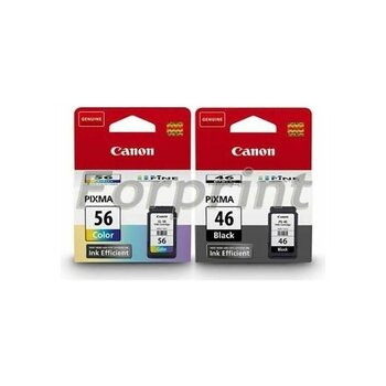 Canon Pg-46 Cl-56 Siyah/renkli Kartuş Set E404 E414 E464 - BK Dye - Siyah