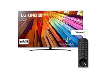 LG 86ut81 86'' 218 Ekran 4K Smart AI Sihirli Kumanda Hdr10 webOS24 UHD LED TV