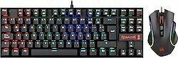 Redragon Combo K552-RGB-BA RGB TKL Kablolu Oyuncu Mekanik Klavye Mouse Seti