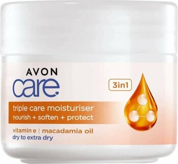 AVON -Care Macadamia Yağı Ve E Vitamini Içeren Çok Kuru Ciltler Için 3'ü 1 Arada Yüz Kremi 100 Ml.