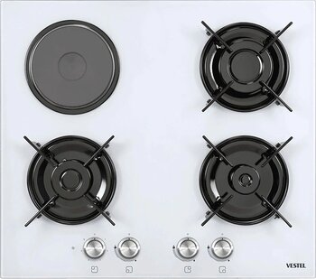 Vestel AO-6113 B Tek Gözü Elektrikli Beyaz Ankastre Ocak