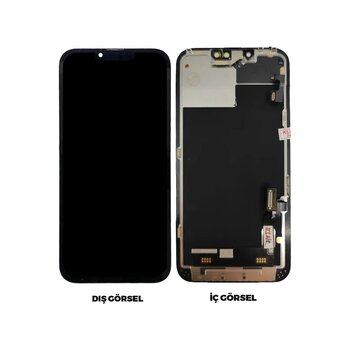 Teknonet Apple Uyumlu Iphone 13 Oled Lcd+dokunmatik+çıtalı - Siyah Siyah