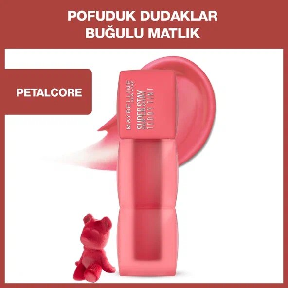 Maybelline New York Super Stay Teddy Tint 40 Petalcore Likit Mat Tint