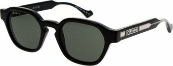 Gucci Gg 1730S 001 50 Erkek Oval Siyah Kemik Güneş Gözlüğü