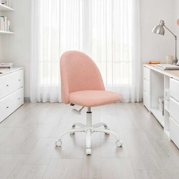 Adore Mobilya Curve Çalışma Sandalyesi - Pembe 61x58,5x81,5-91 cm