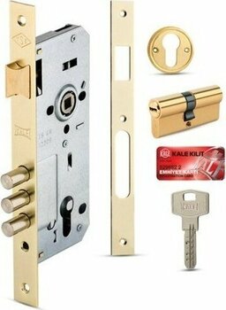 Kale 2000 Silindirli Barelli 3 Milli Çelik Kapı Kilidi Ahşap ve Alüminyum Kapılar Için Saten