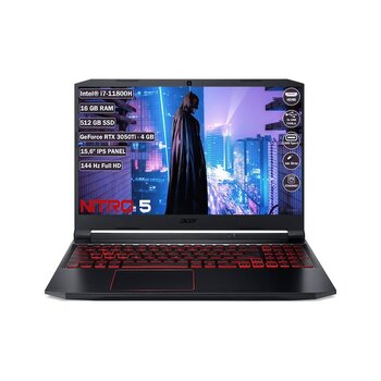 Acer Nitro 5 An515-57 Nh.qesey.002 I7-11800h 16 Gb 512 Gb Ssd Rtx3050ti 15.6" Dos Dizüstü Bilgisayar