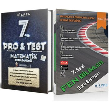 Bilfen Yayınları 7. Sınıf Pro Test Matematik Soru Bankası - Biltest 7 Fen Bilimleri