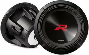 Alpine R-Series 30 cm (12”) DVC Subwoofer, 750W RMS / 2250W Peak, 4+4 Ohm, HAMR Surround, Yüksek Performans Bass Hoparlör