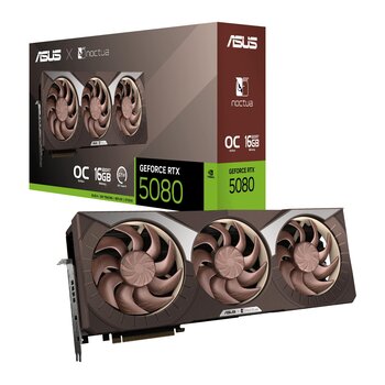 ASUS GeForce RTX 5080 16GB OC RTX5080-O16G-NOCTUA GDDR7 256Bit Gaming (Oyuncu) Ekran Kartı